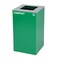 Alpine Industries 87 Gal. 3-Stream Steel Square Open Top Trash Can and Green Recycling Station and Compost Receptacle ALP4450-BLK-KIT15 - alternate 6